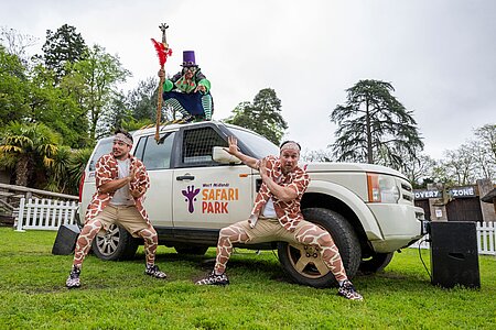 Giraffe Jamboree Swings in for May